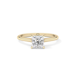 Princess Cut 1.04 Carat Moissanite Ring – Solitaire Style in Gold