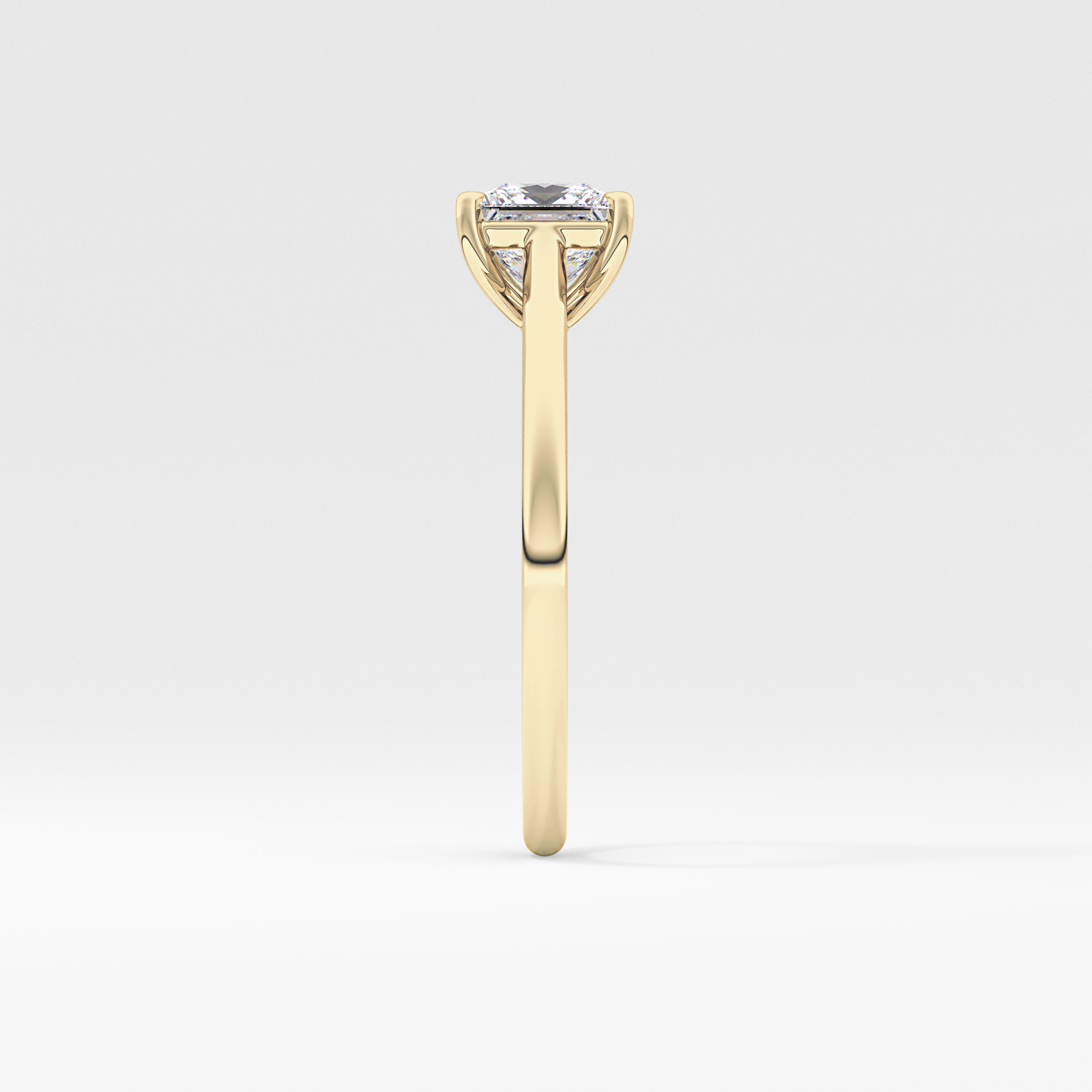 Princess Cut 1.04 Carat Moissanite Ring – Solitaire Style in Gold