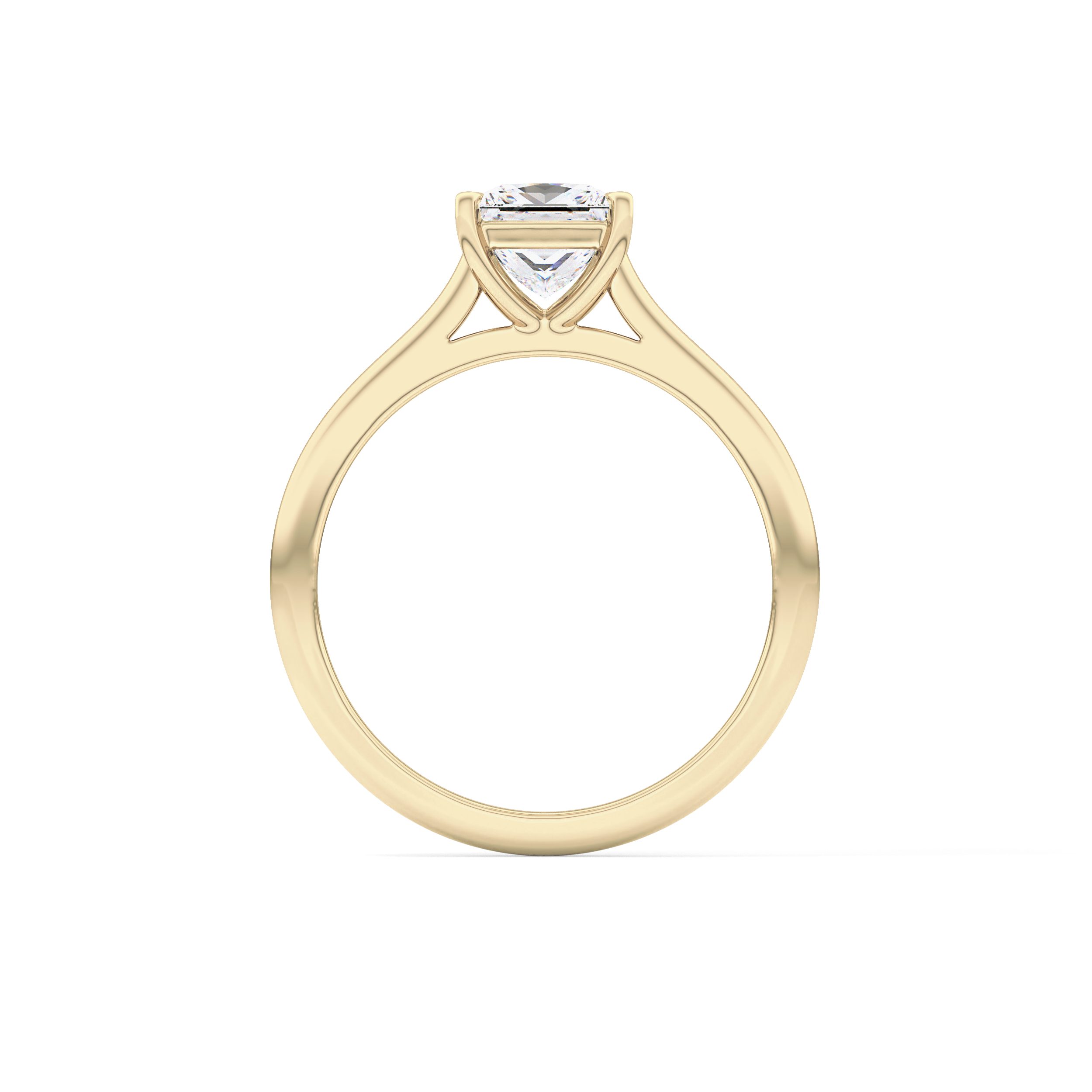 Princess Cut 1.04 Carat Moissanite Ring – Solitaire Style in Gold
