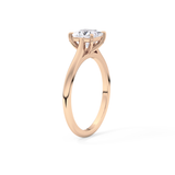 Princess Cut 1.04 Carat Moissanite Ring – Solitaire Style in Gold