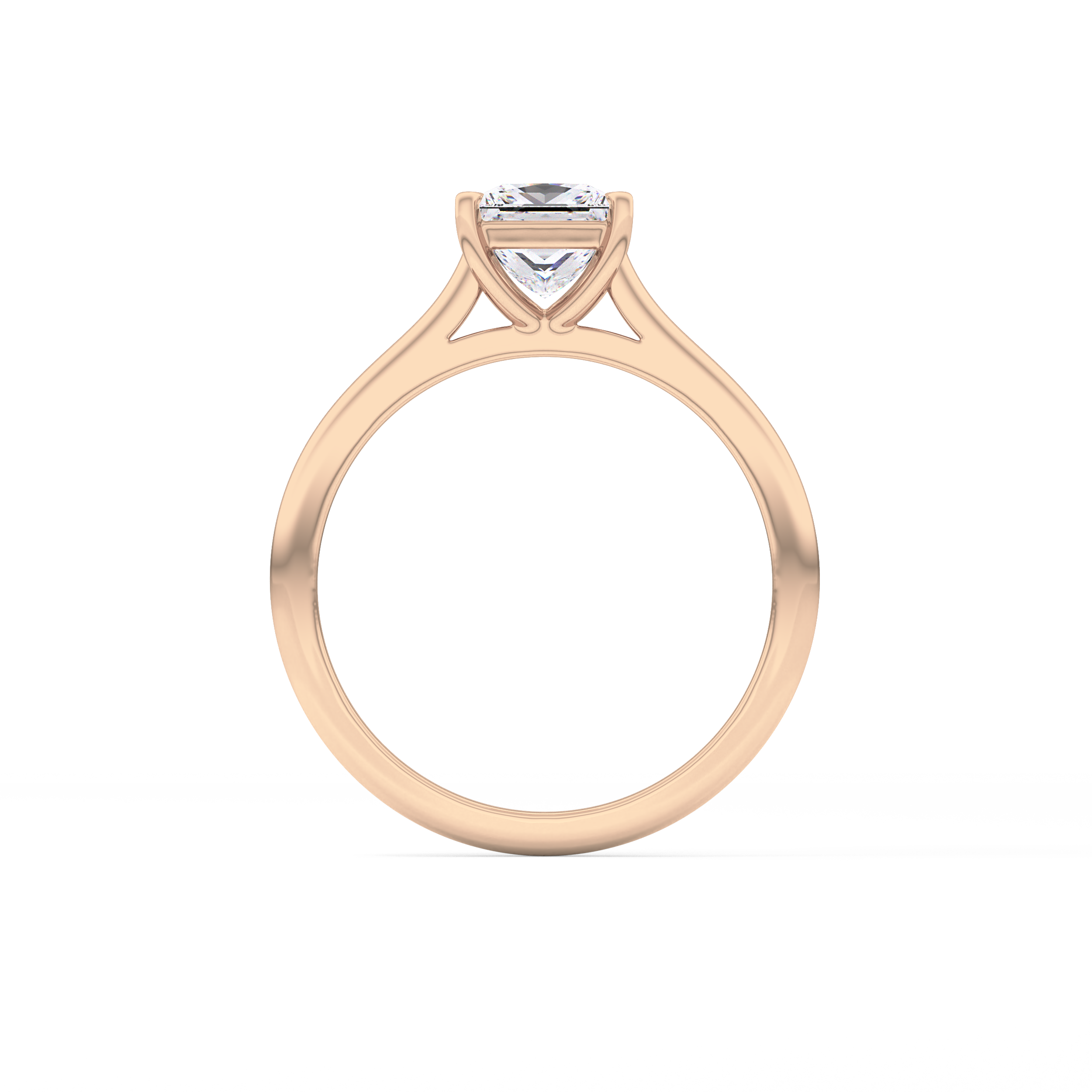 Princess Cut 1.04 Carat Moissanite Ring – Solitaire Style in Gold