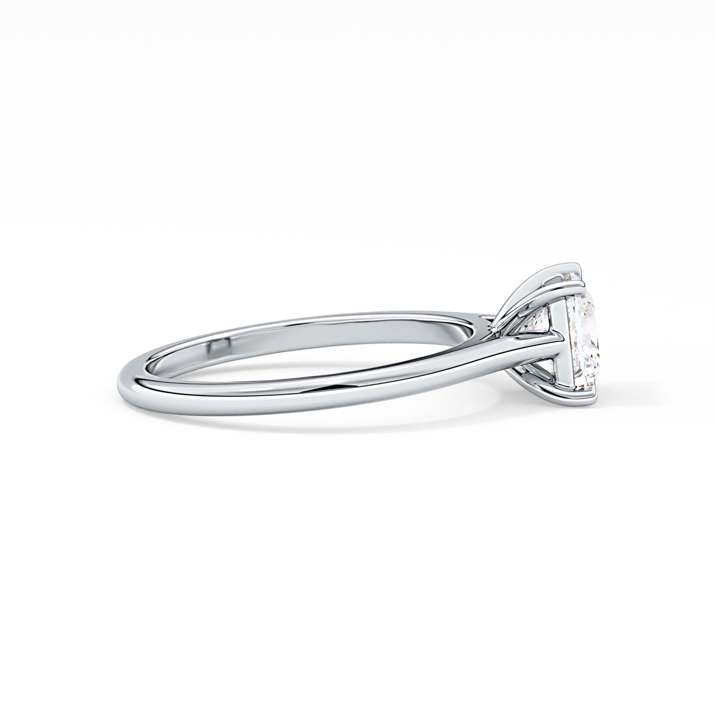Princess Cut 1.04 Carat Moissanite Ring – Solitaire Style in Gold