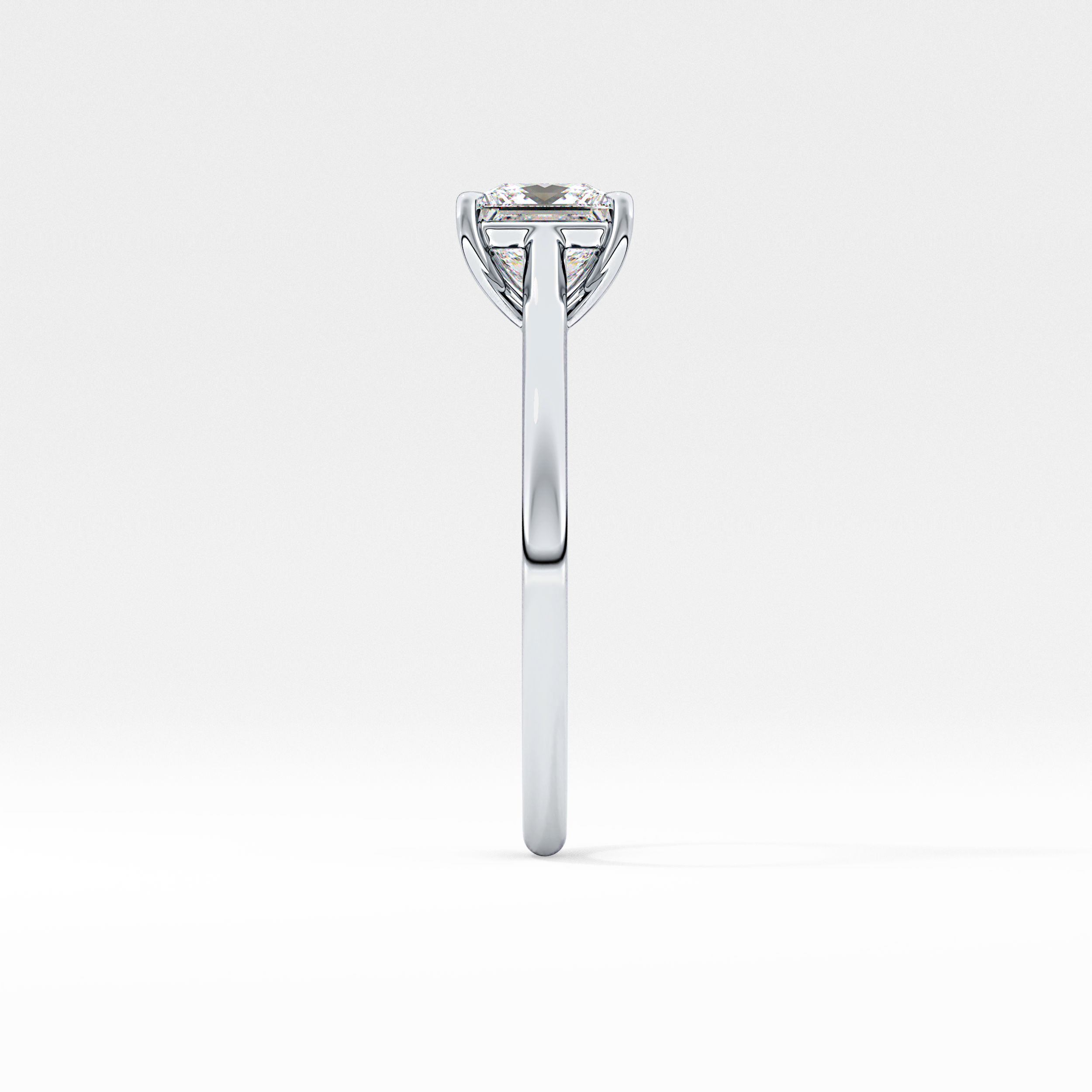 Princess Cut 1.04 Carat Moissanite Ring – Solitaire Style in Gold