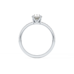 Oval Cut 1 Carat Moissanite Ring – Pave Setting in Gold