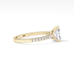 Radiant Cut 1.21 Carat Moissanite Ring – Pave Setting in Gold 3