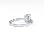Radiant Cut 1.21 Carat Moissanite Ring – Pave Setting in Gold 13