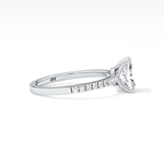 Radiant Cut 1.21 Carat Moissanite Ring – Pave Setting in Gold 12
