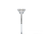 Radiant Cut 1.21 Carat Moissanite Ring – Pave Setting in Gold 8