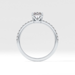 Radiant Cut 1.21 Carat Moissanite Ring – Pave Setting in Gold 11