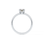 Radiant Cut 1.21 Carat Moissanite Ring – Pave Setting in Gold 10