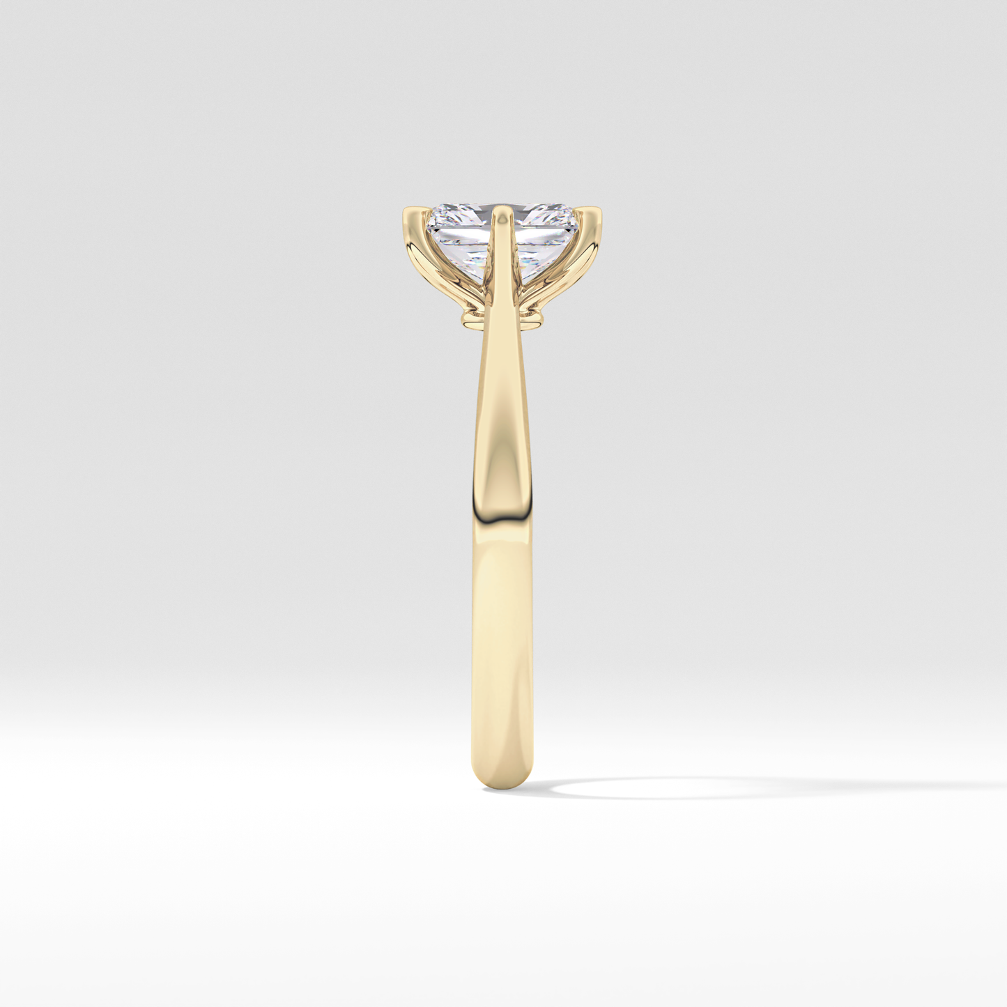 Radiant Cut 1.21 Carat Moissanite Ring – Solitaire Setting in Gold 10