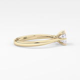 Princess Cut 1.04 Carat Moissanite Ring – Solitaire Setting in Gold 9