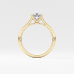 Princess Cut 1.04 Carat Moissanite Ring – Solitaire Setting in Gold 12
