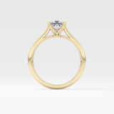 Princess Cut 1.04 Carat Moissanite Ring – Solitaire Setting in Gold 12