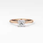 Princess Cut 1.04 Carat Moissanite Ring – Solitaire Setting in Gold 13