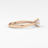 Princess Cut 1.04 Carat Moissanite Ring – Solitaire Setting in Gold 15