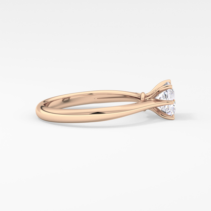 Princess Cut 1.04 Carat Moissanite Ring – Solitaire Setting in Gold