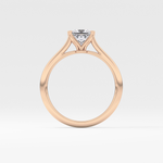 Princess Cut 1.04 Carat Moissanite Ring – Solitaire Setting in Gold 18
