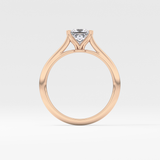 Princess Cut 1.04 Carat Moissanite Ring – Solitaire Setting in Gold 18