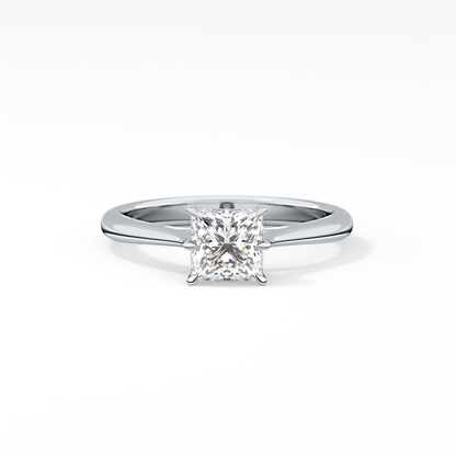 Princess Cut 1.04 Carat Moissanite Ring – Solitaire Setting in Gold