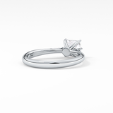 Princess Cut 1.04 Carat Moissanite Ring – Solitaire Setting in Gold 2
