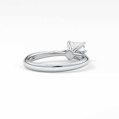 Princess Cut 1.04 Carat Moissanite Ring – Solitaire Setting in Gold