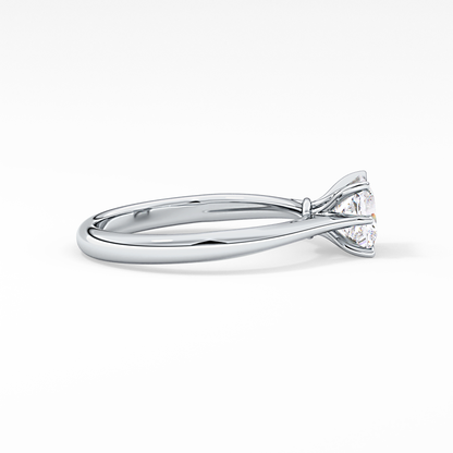 Princess Cut 1.04 Carat Moissanite Ring – Solitaire Setting in Gold