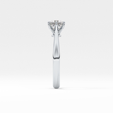 Princess Cut 1.04 Carat Moissanite Ring – Solitaire Setting in Gold 6