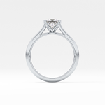 Princess Cut 1.04 Carat Moissanite Ring – Solitaire Setting in Gold 4