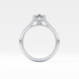 Princess Cut 1.04 Carat Moissanite Ring – Solitaire Setting in Gold 4