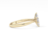 Marquise Cut 0.82 Carat Moissanite Ring – Solitaire Setting in Gold