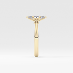 Marquise Cut 0.82 Carat Moissanite Ring – Solitaire Setting in Gold
