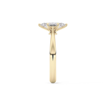 Marquise Cut 0.82 Carat Moissanite Ring – Solitaire Setting in Gold