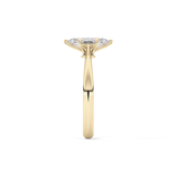 Marquise Cut 0.82 Carat Moissanite Ring – Solitaire Setting in Gold