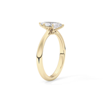 Marquise Cut 0.82 Carat Moissanite Ring – Solitaire Setting in Gold