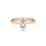 Marquise Cut 0.82 Carat Moissanite Ring – Solitaire Setting in Gold