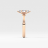 Marquise Cut 0.82 Carat Moissanite Ring – Solitaire Setting in Gold