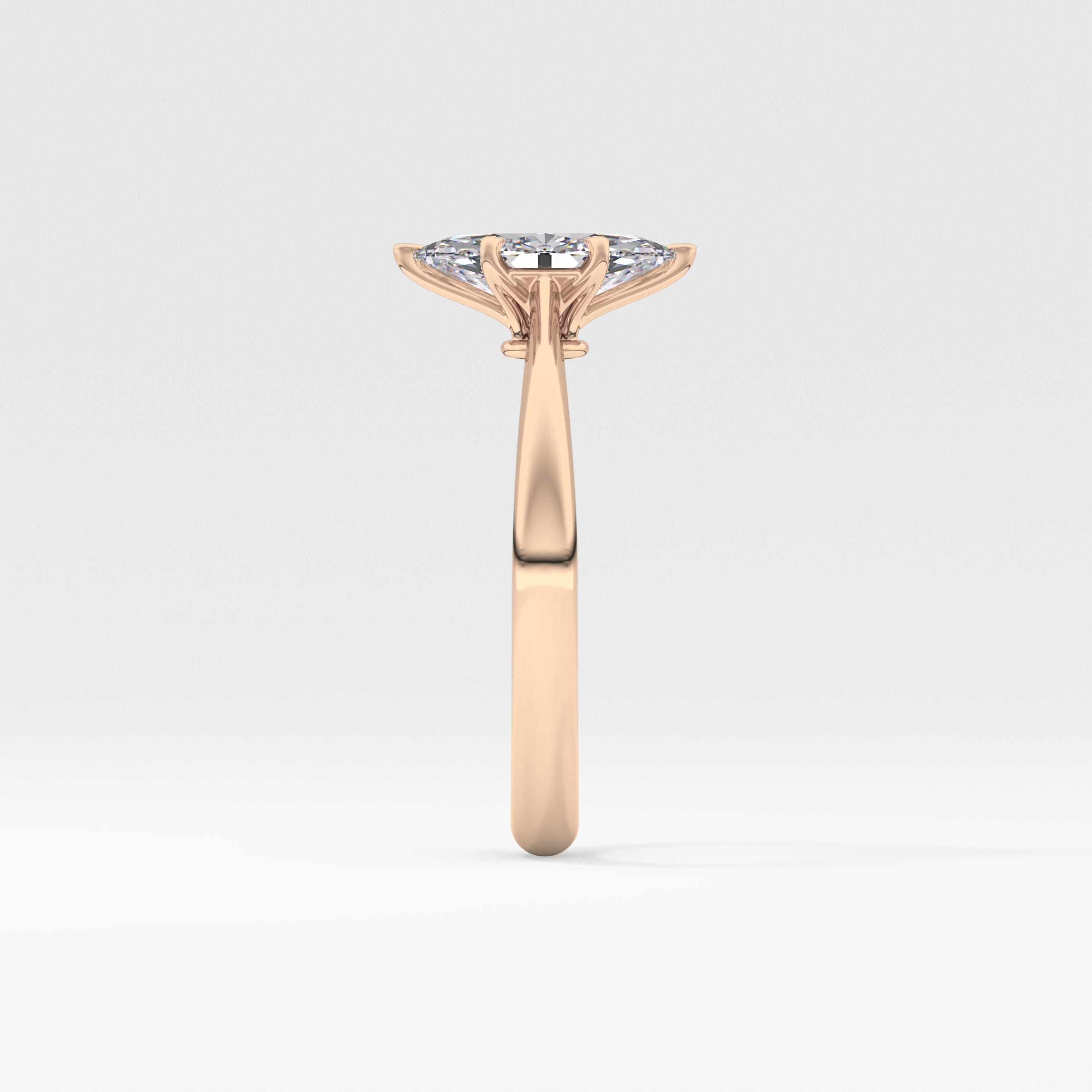 Marquise Cut 0.82 Carat Moissanite Ring – Solitaire Setting in Gold