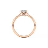 Marquise Cut 0.82 Carat Moissanite Ring – Solitaire Setting in Gold