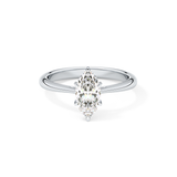 Marquise Cut 0.82 Carat Moissanite Ring – Solitaire Setting in Gold