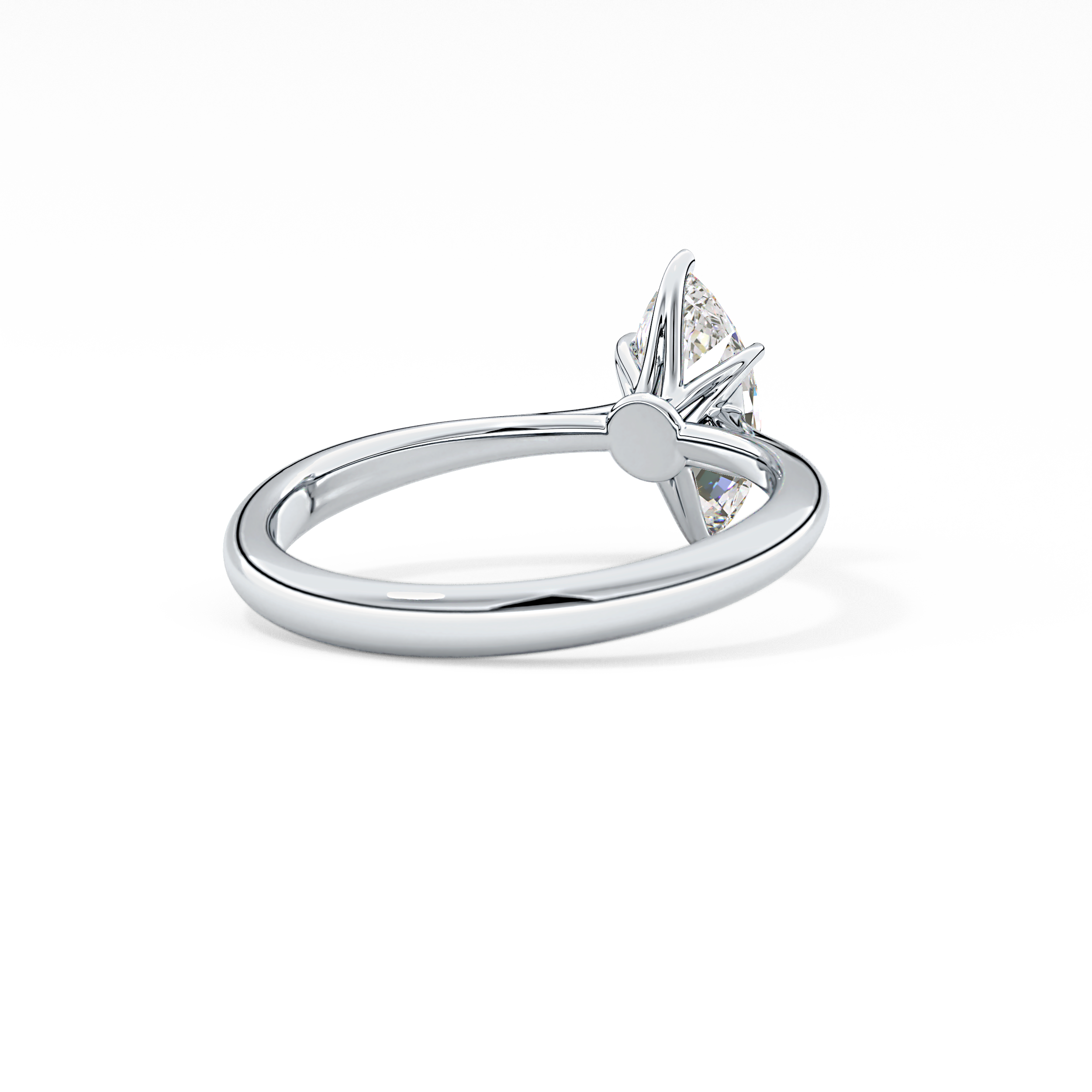 Marquise Cut 0.82 Carat Moissanite Ring – Solitaire Setting in Gold