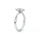 Marquise Cut 0.82 Carat Moissanite Ring – Solitaire Setting in Gold