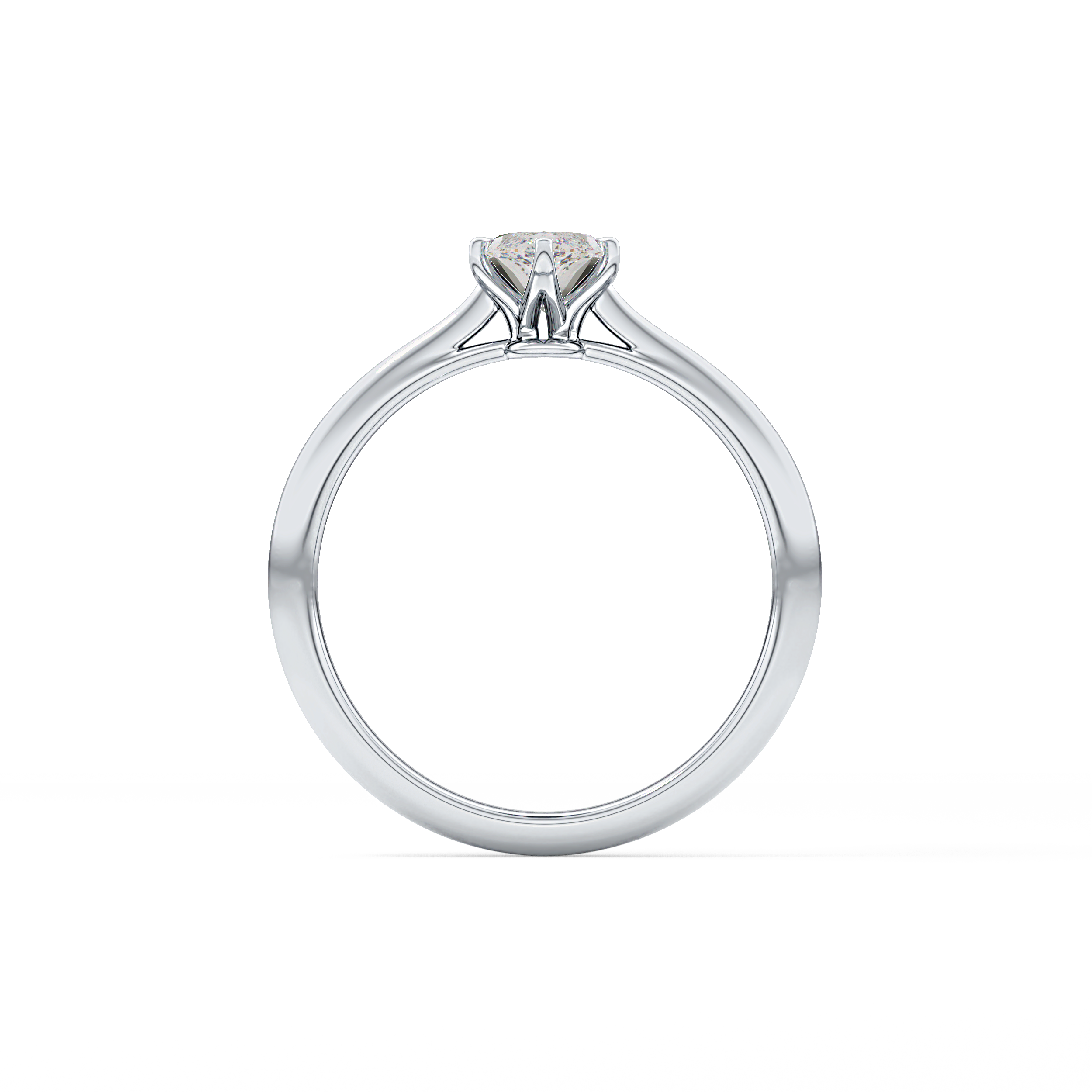 Marquise Cut 0.82 Carat Moissanite Ring – Solitaire Setting in Gold