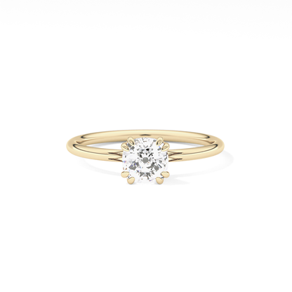 Cushion Cut 1.04 Carat Moissanite Ring – Solitaire Style in Gold