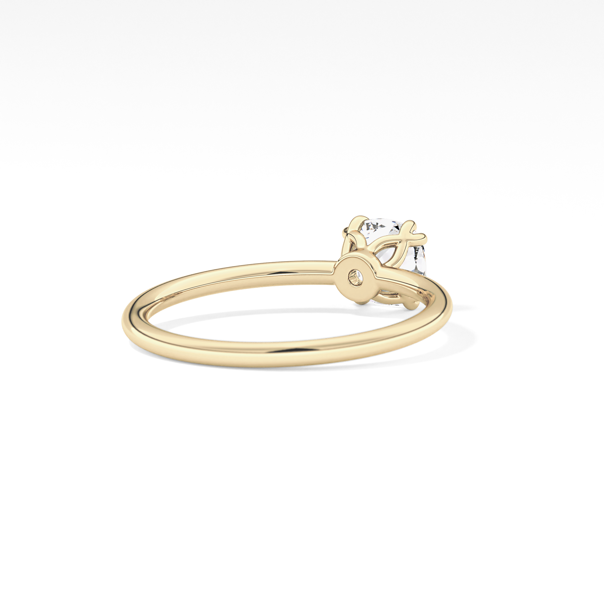 Cushion Cut 1.04 Carat Moissanite Ring – Solitaire Style in Gold