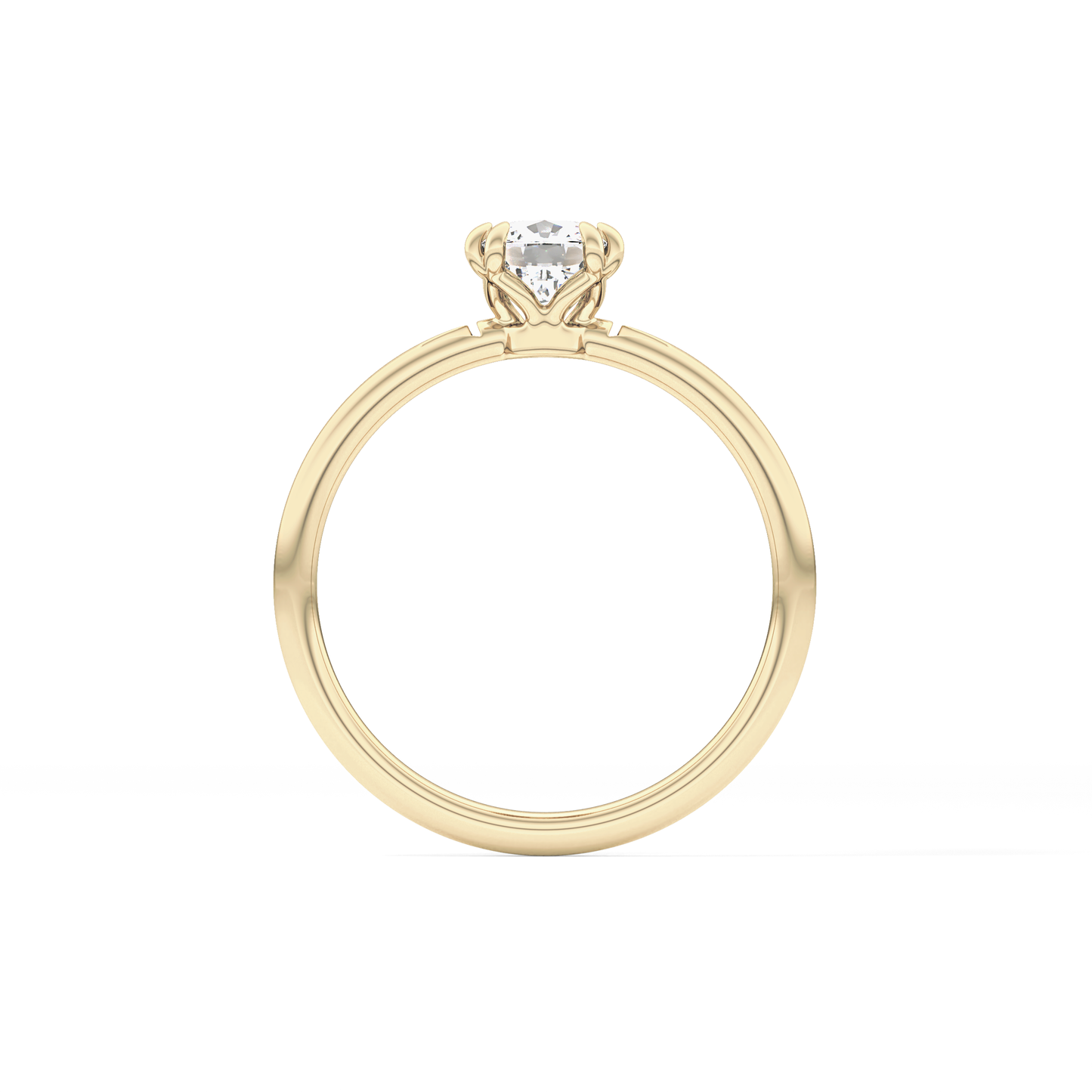 Cushion Cut 1.04 Carat Moissanite Ring – Solitaire Style in Gold