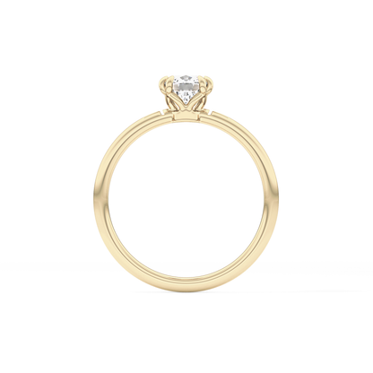 Cushion Cut 1.04 Carat Moissanite Ring – Solitaire Style in Gold