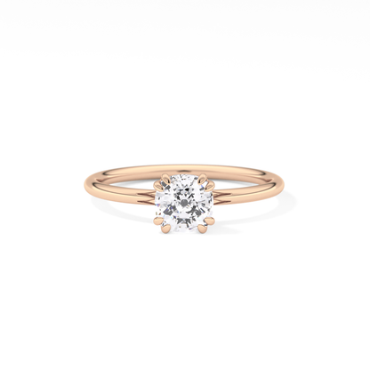 Cushion Cut 1.04 Carat Moissanite Ring – Solitaire Style in Gold