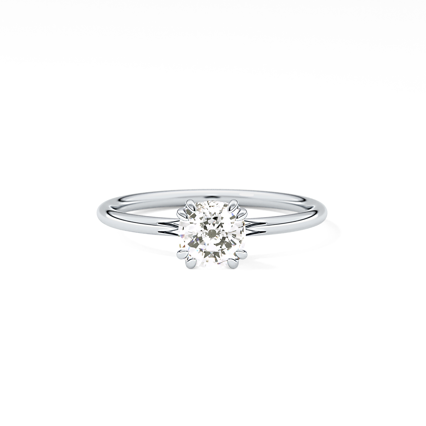 Cushion Cut 1.04 Carat Moissanite Ring – Solitaire Style in Gold