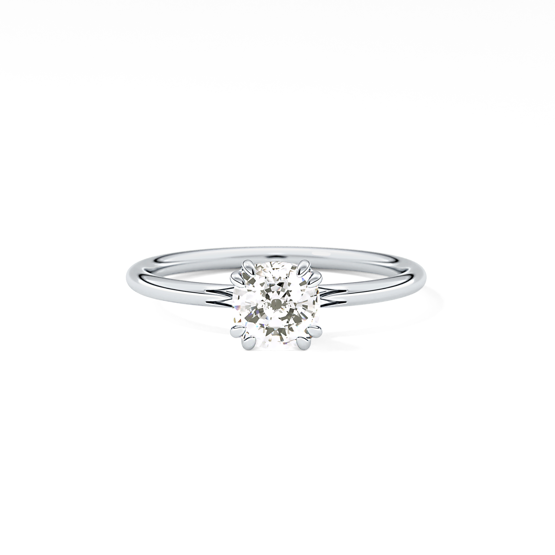 Cushion Cut 1.04 Carat Moissanite Ring – Solitaire Style in Gold